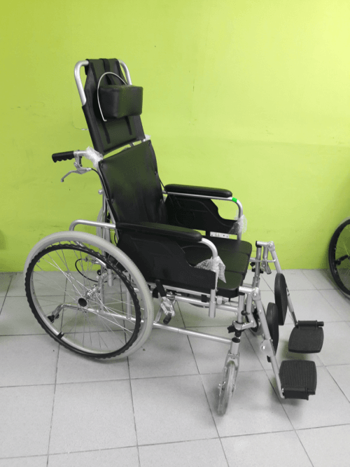 Lightweight Reclining Commode Wheelchair Chair (DAF) R654LG - Image 2
