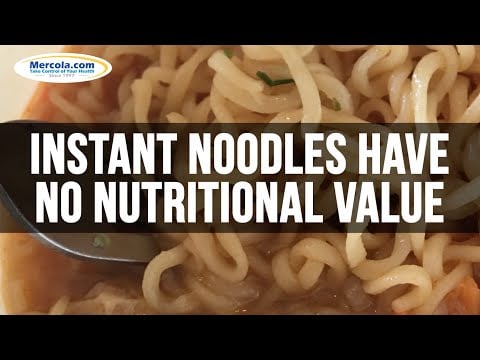 Instant Noodles Have NO NUTRITIONAL VALUE
