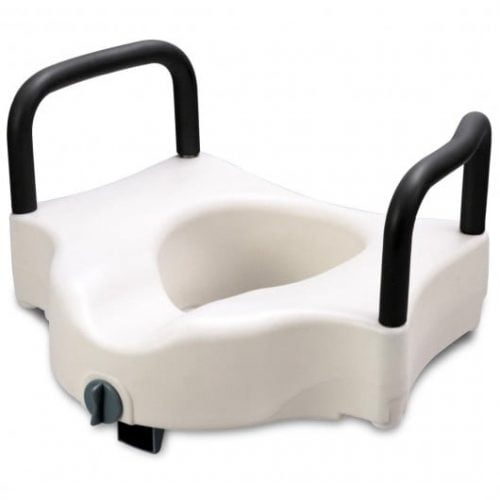 RAISED TOILET SEAT w ARMRESTS RCP02