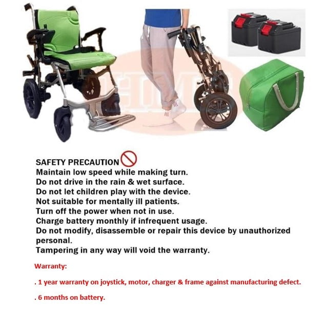 Ultra Motorized Wheelchair HMS725L - Image 5