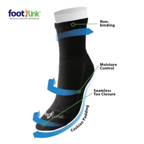 Footlink Seamless Socks Diabetic Socks For Men and Women