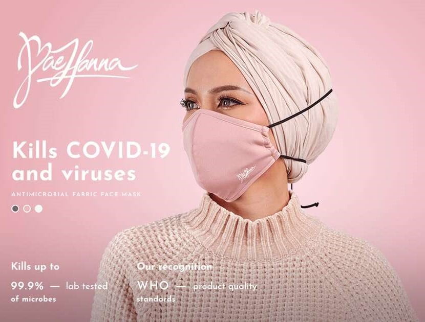 Bae Hanna Self Sanitizing Antimicrobial Face Mask (Hijabi Woman) - Image 2